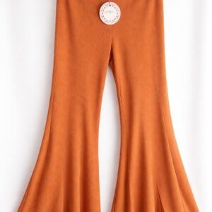 Umgee Women's Orange Wide Leg Pants